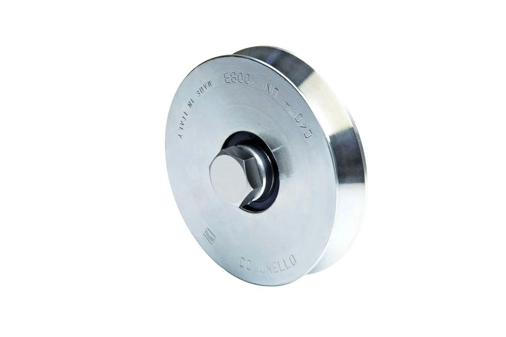Rueda para canal V de 100mm de 1 rodamiento soporta 220 Kg RZ-300V-100